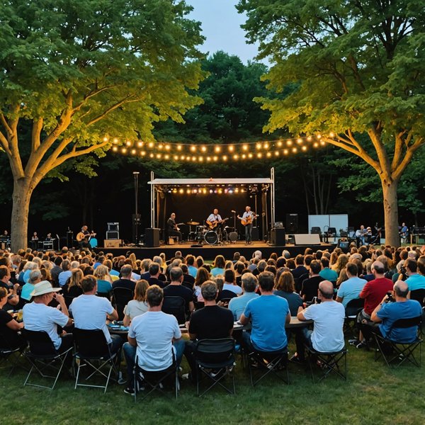 Comment mettre en place une série de concerts acoustiques en plein air?